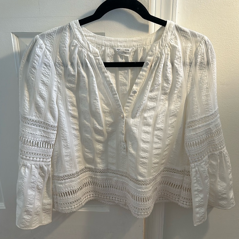 Club Monaco White Blouse